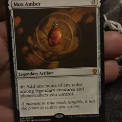 Magic The Gathering Mocks Amber, Legendary Artifact, Perfect Condition - Image 1