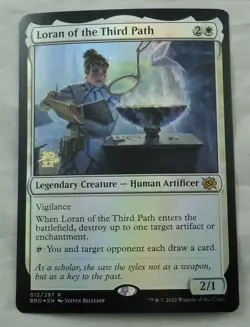 Loran of the Third Path PreRelease FOIL Rare Magic The Gathering BRO NM - Image 1