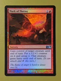 FOIL Mark of Mutiny x1 Magic 2013 M13 1x Magic the Gathering MTG - Image 1