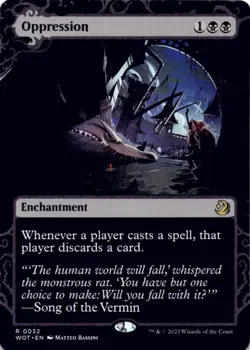 MTG Oppression Normal NM Wilds of Eldraine: Enchanting Tales Magic 32 - Image 1