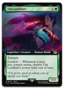 Tifa Lockhart (Extended Art) #473 (NM) Final Fantasy FIN Magic MTG - Image 1