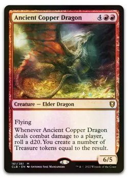 Ancient Copper Dragon #161 (Foil) (NM) Baldur's Gate CLB Magic MTG - Image 1