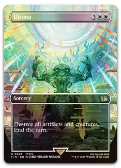 Ultima (Borderless) #328 (Foil) (NM) Final Fantasy FIN Magic MTG - Image 1
