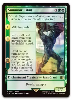 Summon: Titan #204 (Foil) (NM) Final Fantasy FIN Magic MTG - Image 1
