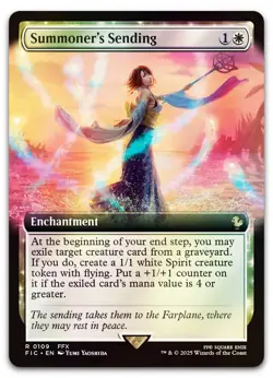 Summoner's Sending (Extended Art) #109 (Foil) (NM) Final Fantasy FIC Magic MTG - Image 1