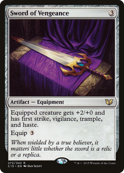Sword of Vengeance #272 (MP) Commander 2015 C15 Magic MTG - Image 1