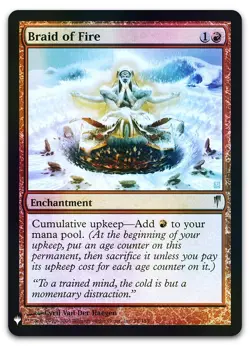 Braid of Fire #78 (Foil) (NM) List Reprints LIST LIST Magic MTG - Image 1