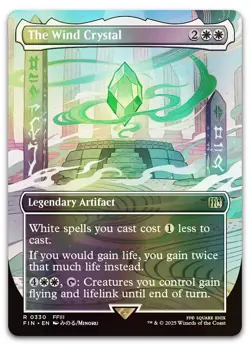 The Wind Crystal (Borderless) #330 (Foil) (NM) Final Fantasy FIN Magic MTG - Image 1