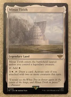 Minas Tirith Rare Magic MTG Lord Of The Rings - Tales Of Middle Earth 0256 NM - Image 1
