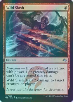 MTG Wild Slash *FOIL* - FRF Fate Reforged -- NM - Image 1