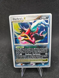 Darkrai LV.X DP19 Pokemon Diamond and Pearl Holo LP SWIRL - Image 1