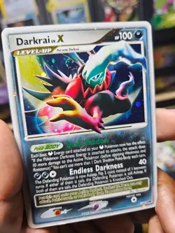 Darkrai LV.X DP19 Pokemon Diamond and Pearl Holo LP SWIRL - Image 3