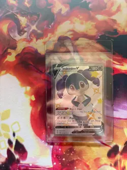 Indeedee V SV114/SV122 Shiny Full Art Ultra Rare Pokemon TCG Shining Fates NM - Image 1