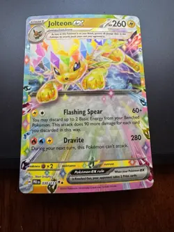 2025 Pokemon SV Prismatic Evolutions Jolteon ex Double Rare #030/131 - Image 1
