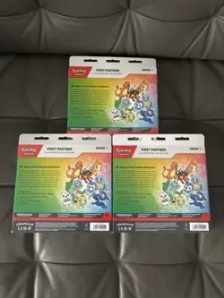 Lot Of 3 Pokemon TCG First Partner Illustration Collection Series 1 Sealed - Image 2