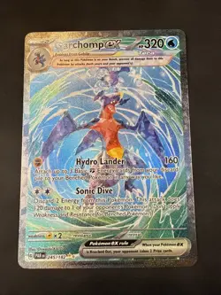 Garchomp ex Special Illustration Rare Pokemon SV04: Paradox Rift 245/182 NM - Image 1