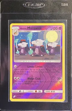 Alolan Marowak Reverse Holo Rare 64/181 Pokemon TCG Sun & Moon Team UP NM - Image 4