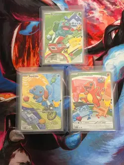 Pokemon TCG First Partner Illustration Collection Series 1 Kanto GEN 1 Starters - Image 1