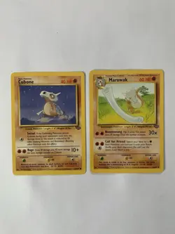 Pokemon TCG Cubone 50/64 & Marowak 39/64 Jungle Set Unlimited - Image 1