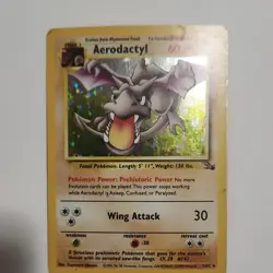 Aerodactyl 1/62 Fossil Holo Rare 60 HP (English) Pokemon TCG Unlimited - Image 1