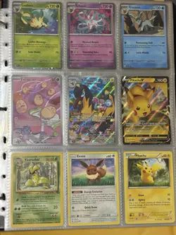Pokemon 171 NM Binder Lot Collection Vintage-Modern Pikachu Eevee Cosmos 100+-Rs - Image 3