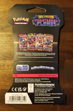 POKEMON * Mega Evolution - Phantasmal Flames Sleeved Booster pack * 5 pack lot - Image 2
