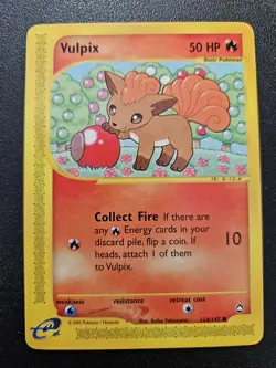 Pokemon Aquapolis Vulpix 116/147 NEAR MINT - Image 1