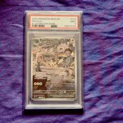 2023 Mew English Pikachu Illustration Rare #173 PSA 9 MINT Graded Pokemon Card - Image 1
