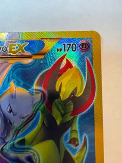 2015 POKEMON XY BREAKTHROUGH SECRET #163 FULL ART/MEWTWO EX - Image 3
