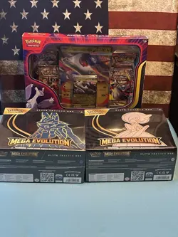 Pokemon X2 Mega Evolution ETB + Mega Latias ex Box Factory SEALED TCG - Image 1