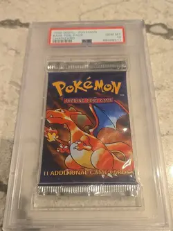 1999 Pokemon Base Set Pack Charizard Artwork PSA 10 Gem Mint - Image 1