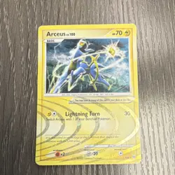 Pokemon Arceus AR6 Arceus Set Holo Rare Lightning Turn 70HP English 2009 - Image 1