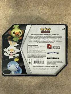 Factory‑Sealed Pokemon TCG 2020 Galar Partners Tin - Featuring Rillaboom V - Image 3