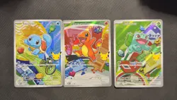 Pokemon First Partner Illustration Collection Series 1 Kanto Gen 1 Starters - Image 1