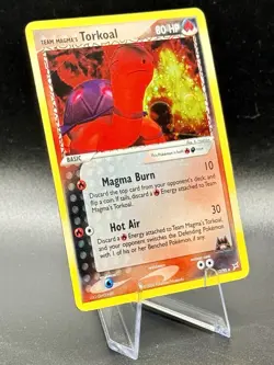 Team Magma's Torkoal 12/95 Holo Pokemon EX Team Magma vs Team Aqua Vintage MP/HP - Image 1