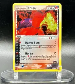 Team Magma's Torkoal 12/95 Holo Pokemon EX Team Magma vs Team Aqua Vintage MP/HP - Image 2