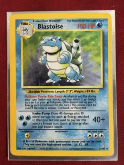 Pokemon Base Set Blastoise💧 2/102 Holo Rare Unlimited 1999 💎 - Image 1