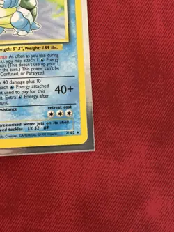 Pokemon Base Set Blastoise💧 2/102 Holo Rare Unlimited 1999 💎 - Image 4