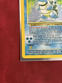 Pokemon Base Set Blastoise💧 2/102 Holo Rare Unlimited 1999 💎 - Image 5