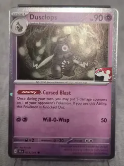Dusclops #019/064 - Pokemon TCG - NM Cosmo Holo - Prize Pack Series 7 - Stamped - Image 1