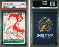 2025 ONE PIECE JAPANESE 3RD ANNIVERSARY TREASURE CAMPAIGN #033 MONKEY D. LUFFY - Image 3