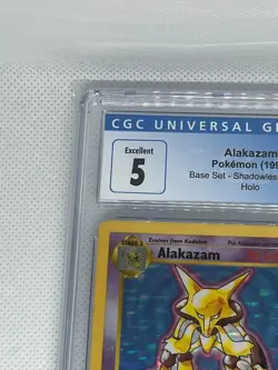 Alakazam 1999 Base Set 1/102 Shadowless Holo - Pokemon Card - CGC 5 - Image 2