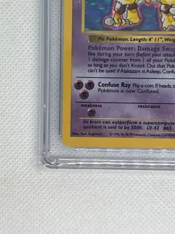 Alakazam 1999 Base Set 1/102 Shadowless Holo - Pokemon Card - CGC 5 - Image 4