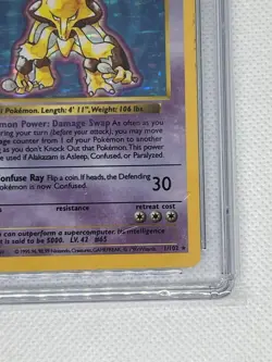 Alakazam 1999 Base Set 1/102 Shadowless Holo - Pokemon Card - CGC 5 - Image 5