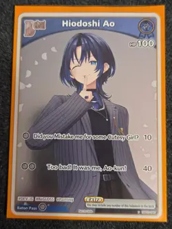 Hololive Official Card Game English Hiodoshi Ao hBP03-046 (P) FOIL PROMO - Image 1