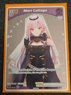 Tournament PROMO Mori Calliope hBP02-054 P Hololive Official Card Game NM Foil - Image 1