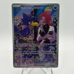 Pokemon TCG Destined Rivals Team Rockets Murkrow Card 200/182 - Image 1