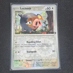 Lechonk - 154/198 - Reverse Holo - EB Games Stamped Promo - Pokemon Card - NM/M - Image 1