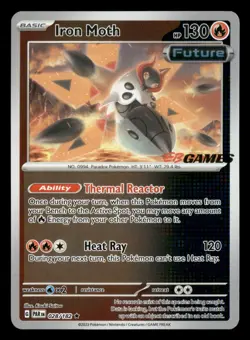 Iron Moth - 028/182 - EB Games Promo - Pokemon Card - NM/M - Image 1