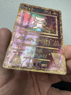 Pokemon TCG Ancient Mew 1999-2000 Holo Movie Promo Card - damaged - Image 3